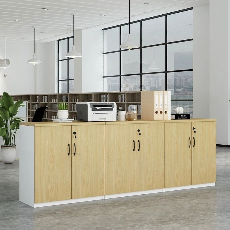3-door wooden storage credenza - Image 4