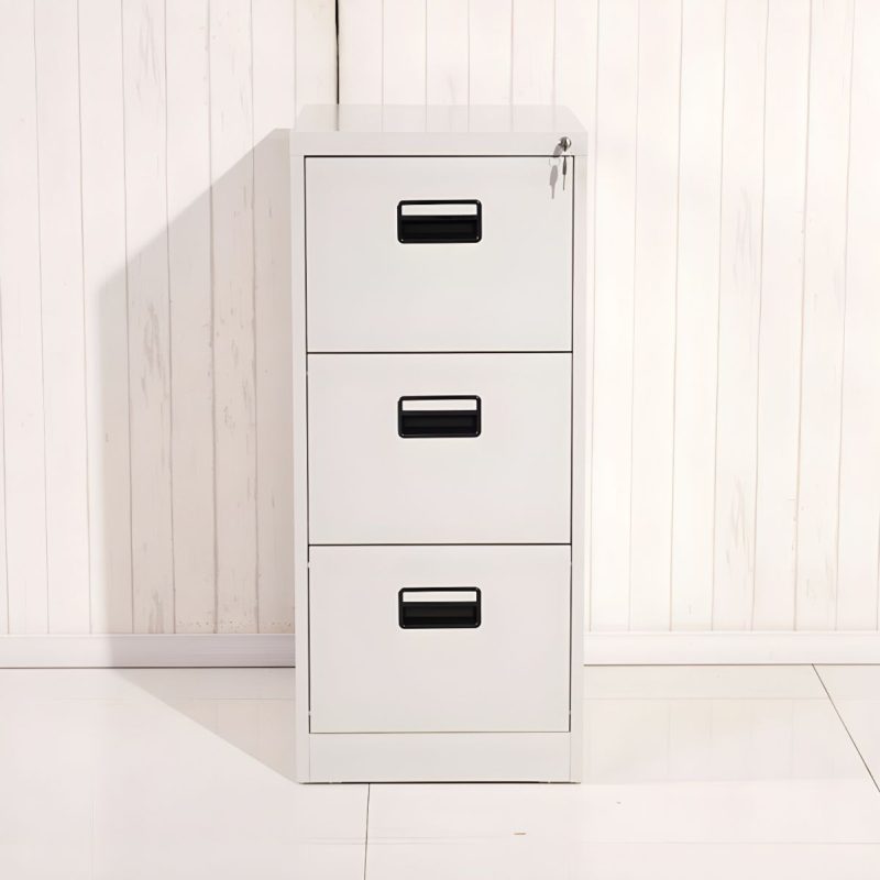 3-drawer lockable filing cabinet