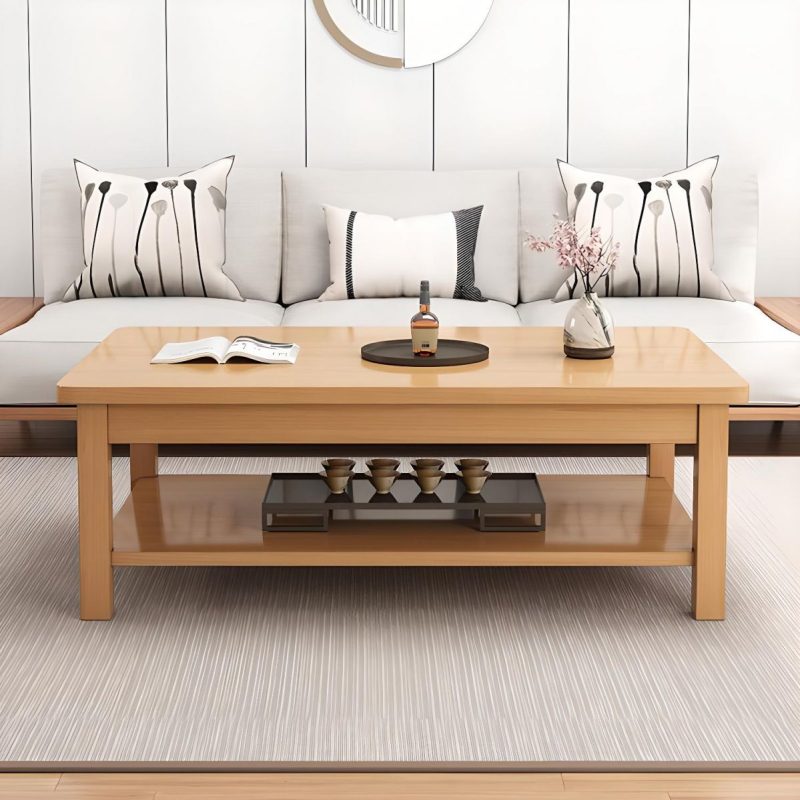 Brown executive office coffee table - Image 2
