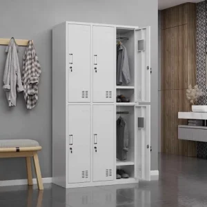 Steel 6-compartment metallic cabinet