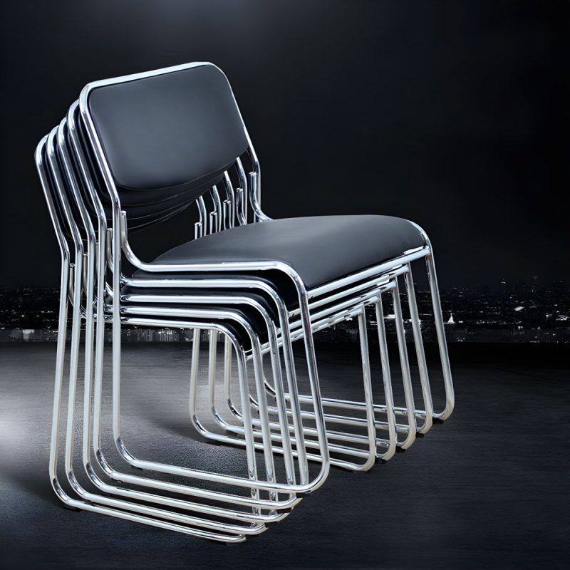 Low back chrome visitor chair - Image 3