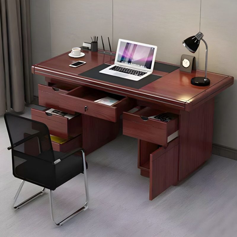 1.4m executive desk with drawers - Image 2