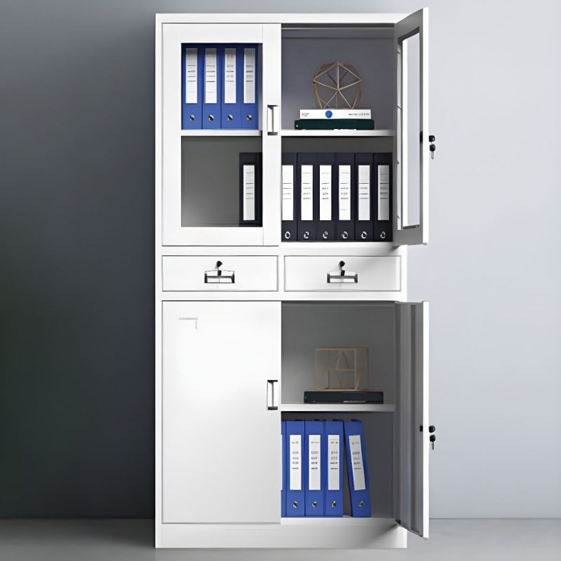 2-door metallic storage cabinet - Image 3