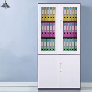 2-door office steel filing cabinet- grey