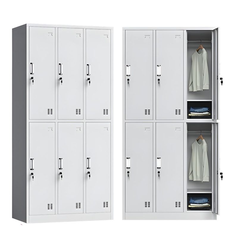 Steel 6-compartment metallic cabinet - Image 5