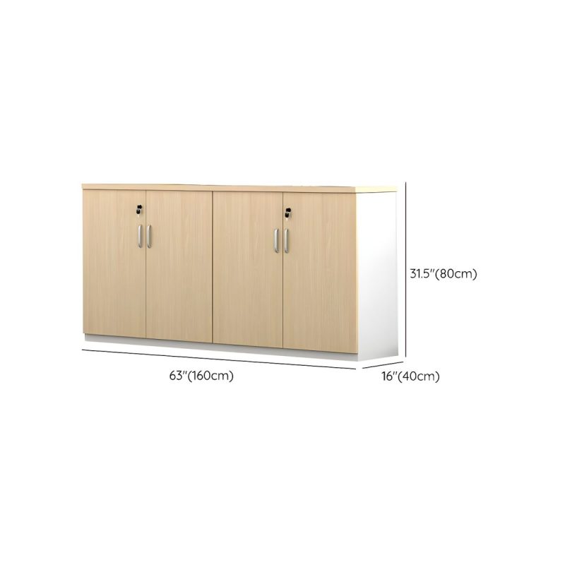 Lockable 4-door home office credenza - Image 4