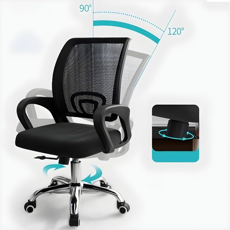 Secretarial low back office chair - Image 2