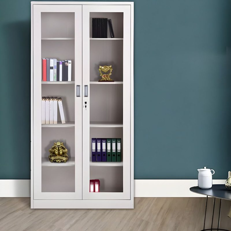 Full glass steel filing cabinet - Image 3
