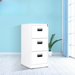 Lockable 3-drawer office cabinet