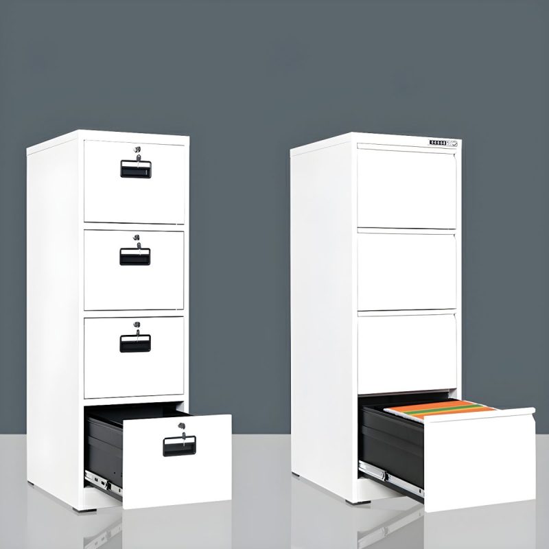 4 drawer file cabinet with 4 keys