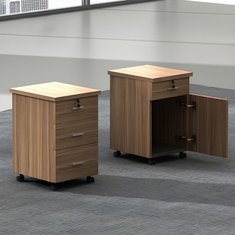 Wooden movable storage cabinet - Image 6