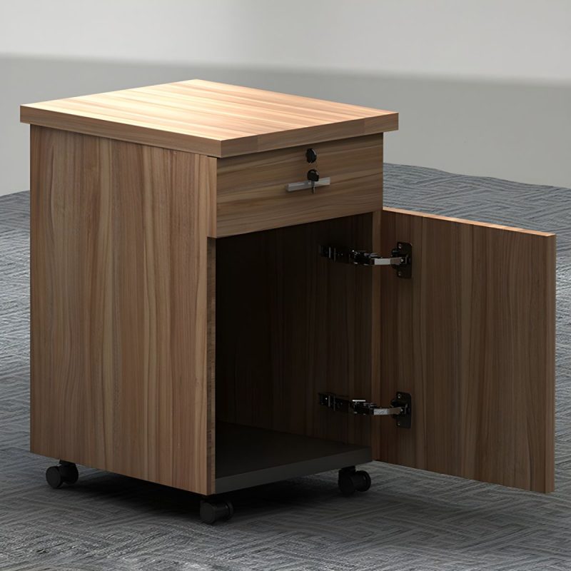 Wooden movable storage cabinet - Image 5