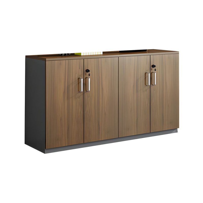 Wooden 4 door office credenza - Image 2