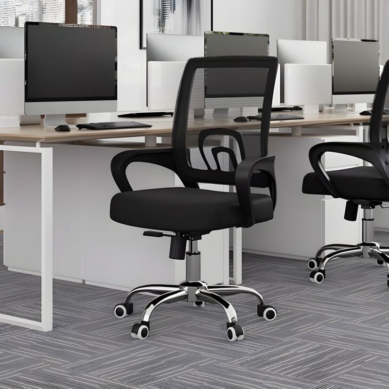 Secretarial low back swivel chair - Image 3