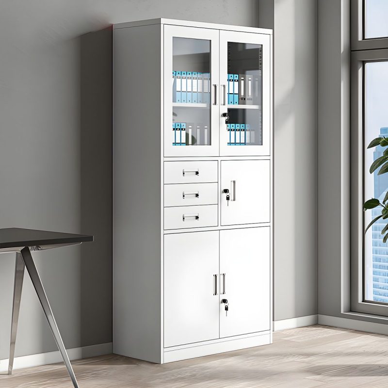 2-door metallic filing cabinet with safe - Image 2