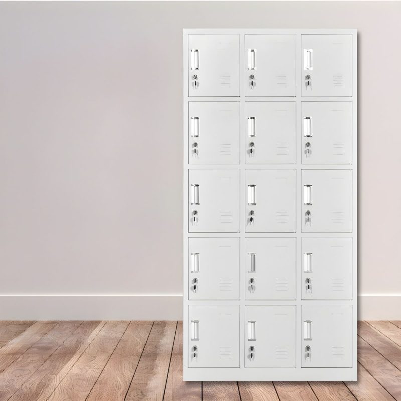 15-locker steel filing cabinet