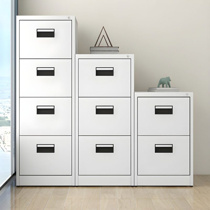 4-drawer steel filing cabinet - Image 3