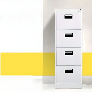 4-drawer lockable filing cabinet