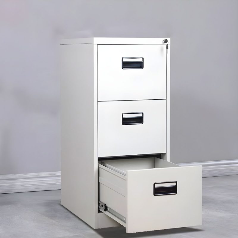 Vertical 3-drawer office filing cabinet - Image 4
