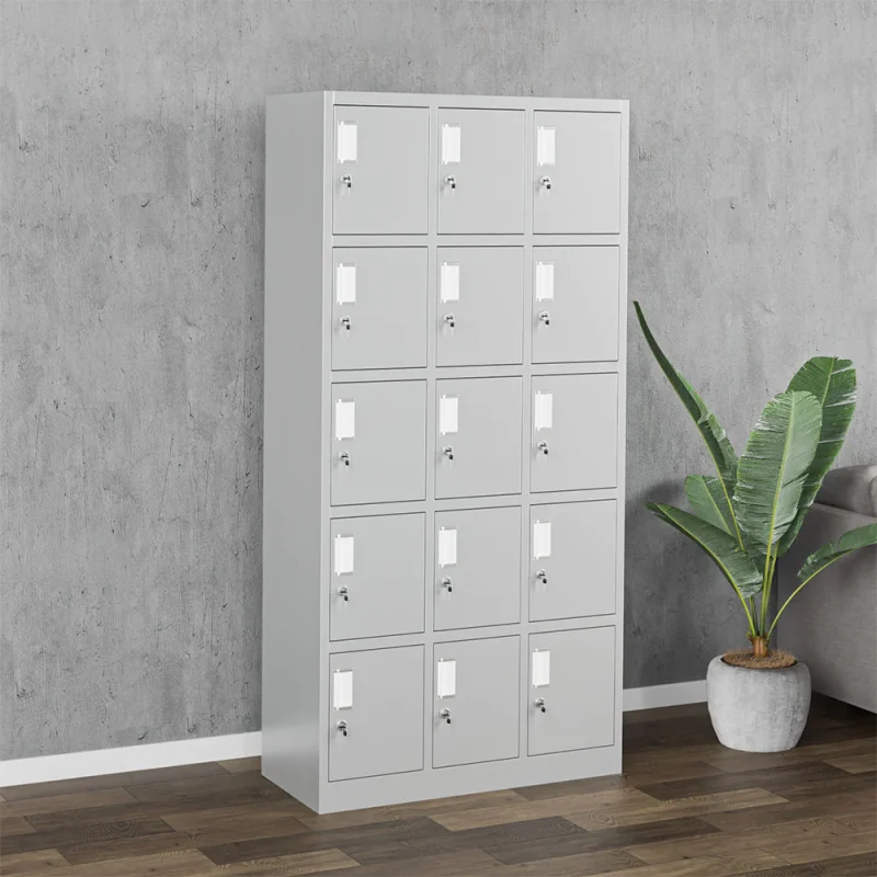 15-locker steel filing cabinet - Image 2