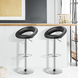 Black modern bar stool