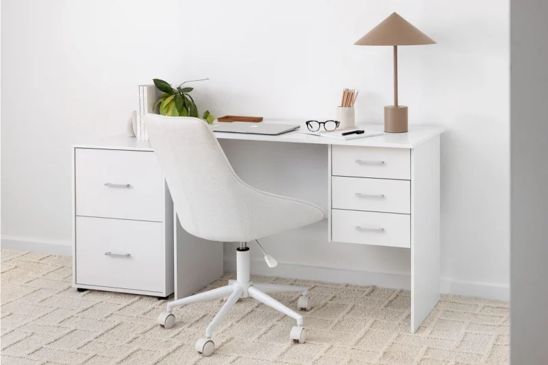 1.0m wooden home office desk - Image 4