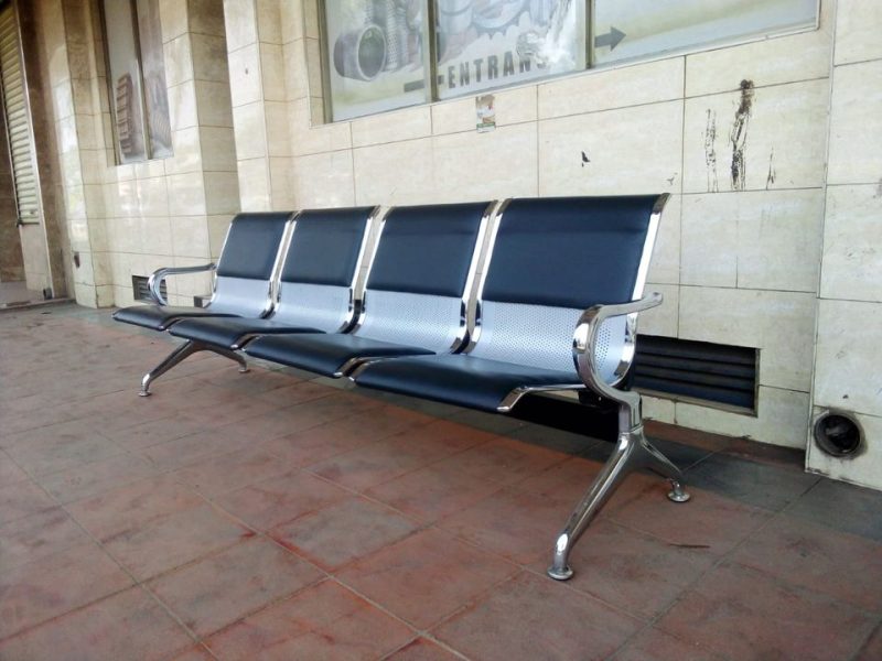 4-link padded office waiting bench - Image 3