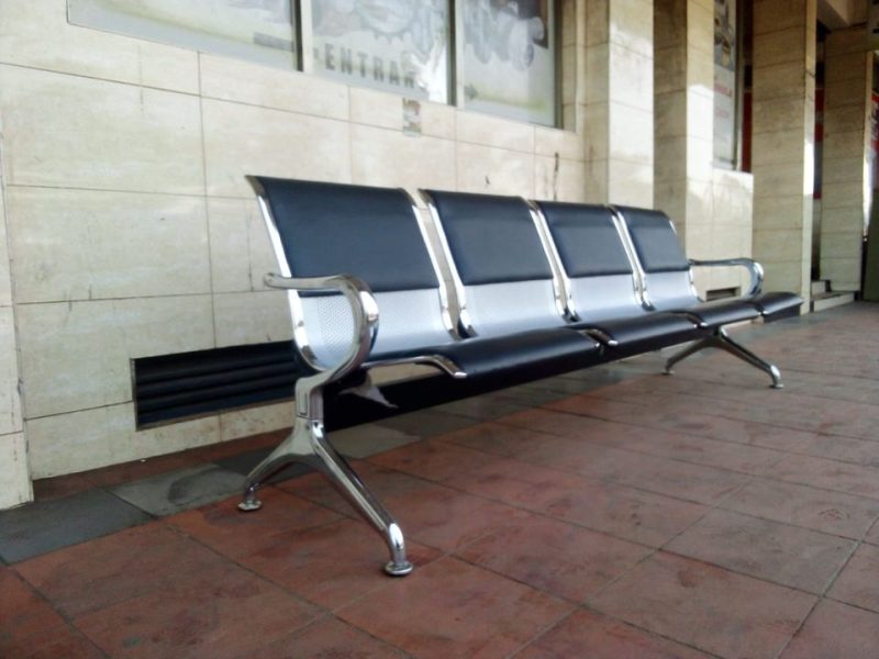 4-link padded office waiting bench - Image 4