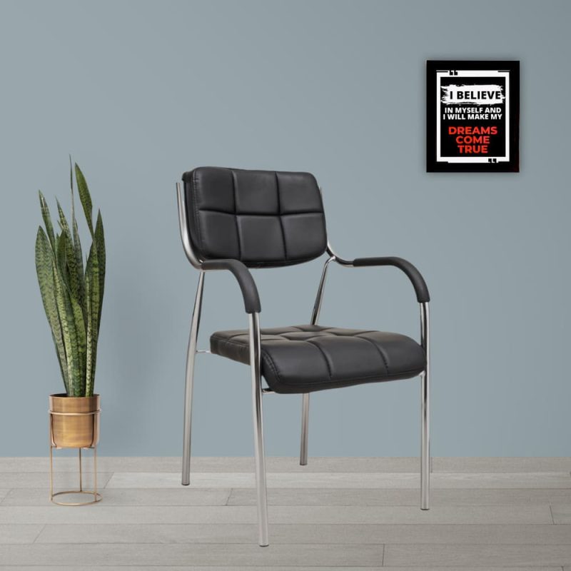Black catalina office visitor seat
