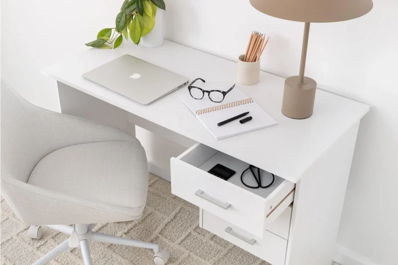 1.0m wooden home office desk - Image 5