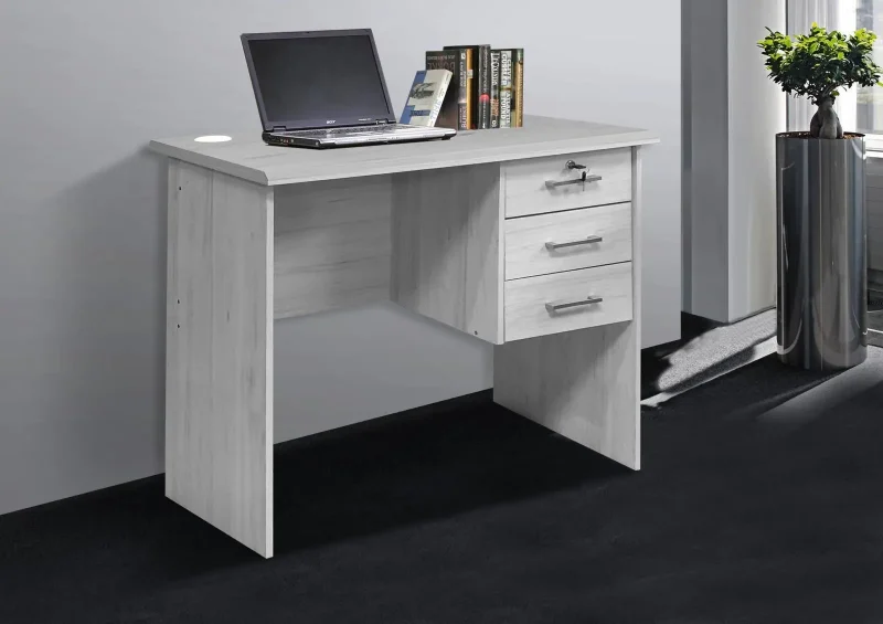 100cm office desk with drawers - Image 6