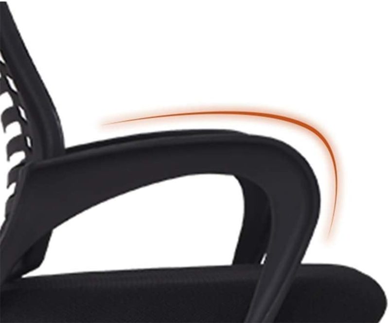 Swivel Task Chair -Black - Image 3