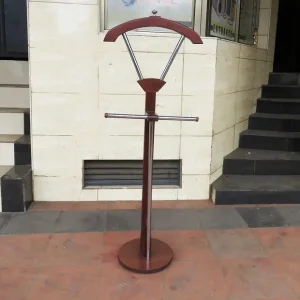 Stand alone mahogany coat hanger