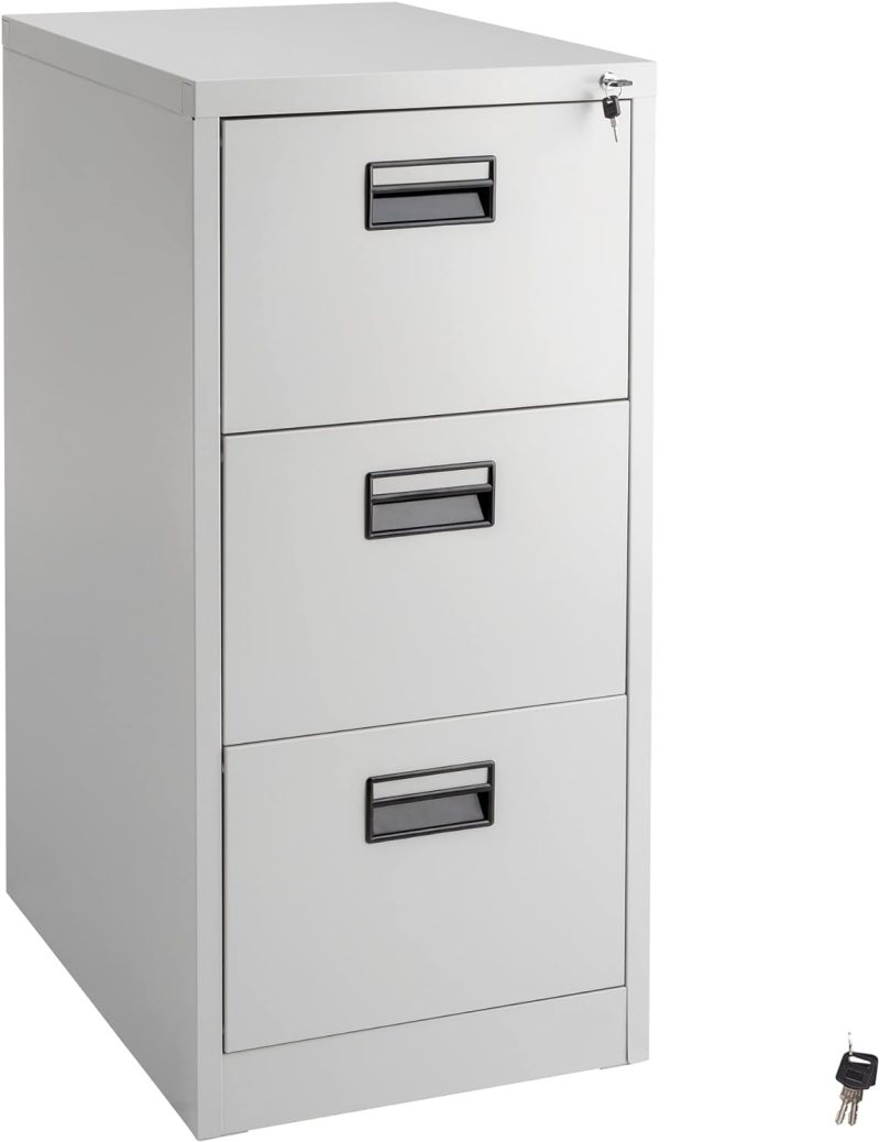 Lockable 3-drawer filing cabinet - Image 5