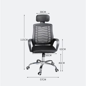 Headrest mesh office chair