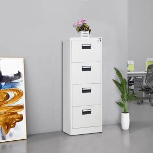 Modern 4-drawer vertical locking cabinet