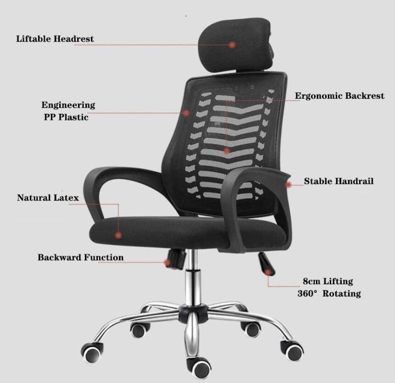 Swivel headrest office chair - Image 2