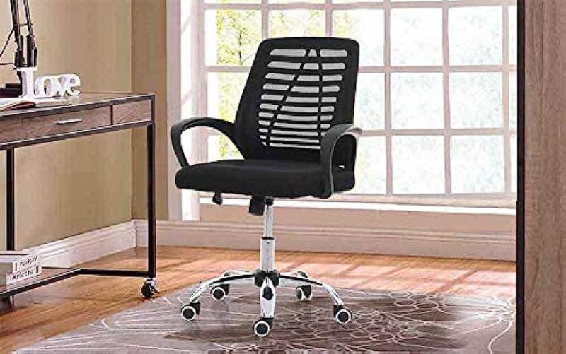 Mid back office chair-black