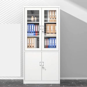 Metallic office filing cabinet