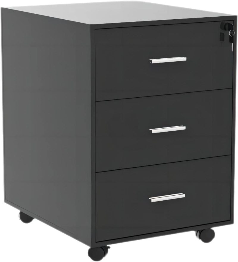 1.2m office desk with movable drawers - Image 3