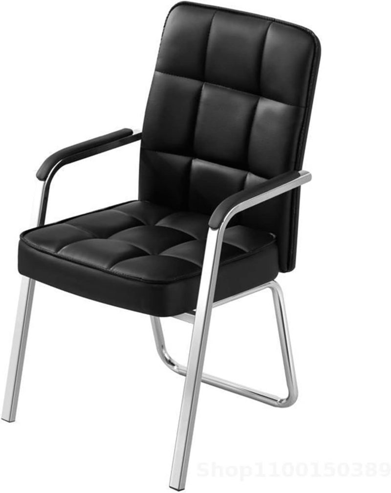 Leather executive office visitor chair - Image 4