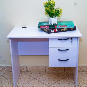 90cm white office desk