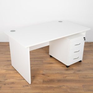 1.4m office table with movable drawers