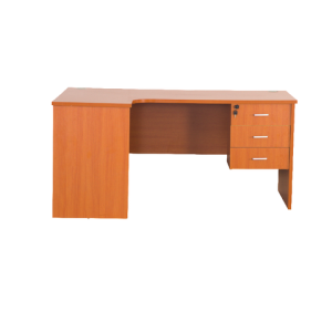 1.2m curved office desk-cherry