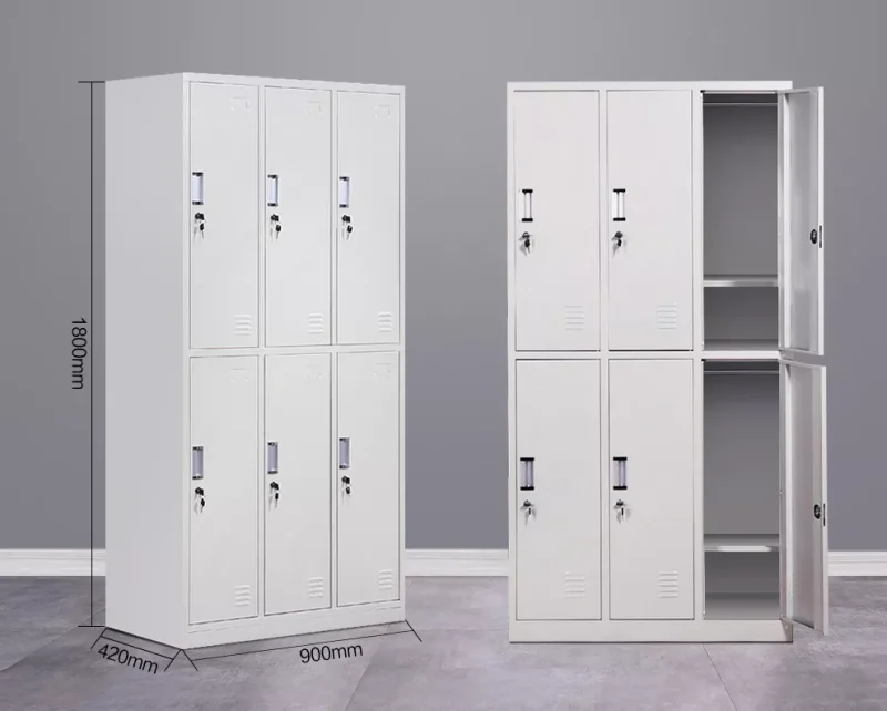 6-locker metallic cabinet - Image 2