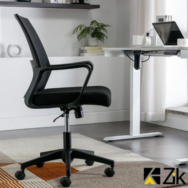 Black medium back office seat - Image 2