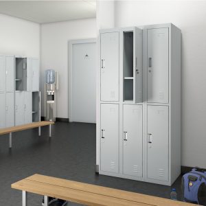6 door metal locker cabinet