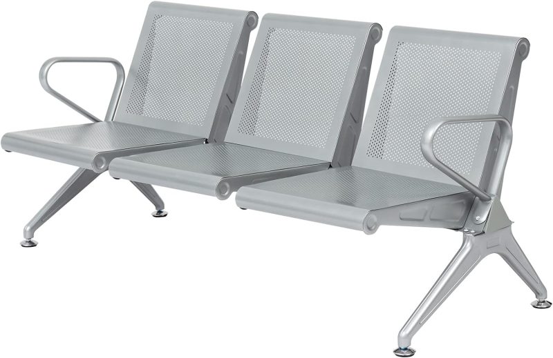 3-seater lobby/reception waiting bench - Image 3