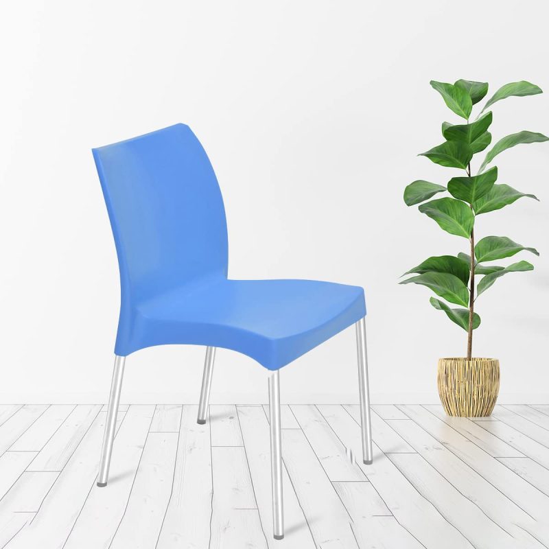 Black plastic office chair - Image 3