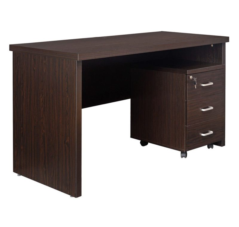 1.4m straight desk with drawers - Image 3